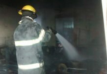 Se incendió una tapicería