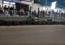 Tremendo accidente en el callejero de karting en Chajarí