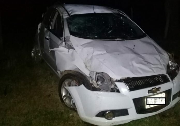 vuelco auto chevrolet