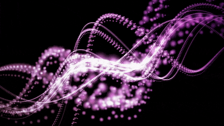 energía de partículas magnéticas espiral abstracta