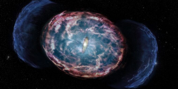 Misteriosos rayos X podrían ser el 'resplandor posterior' de kilonova de las fusiones de estrellas de neutrones de 2017