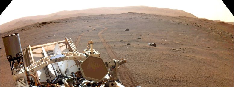 La NASA sigue las ruedas de la perseverancia de Marte